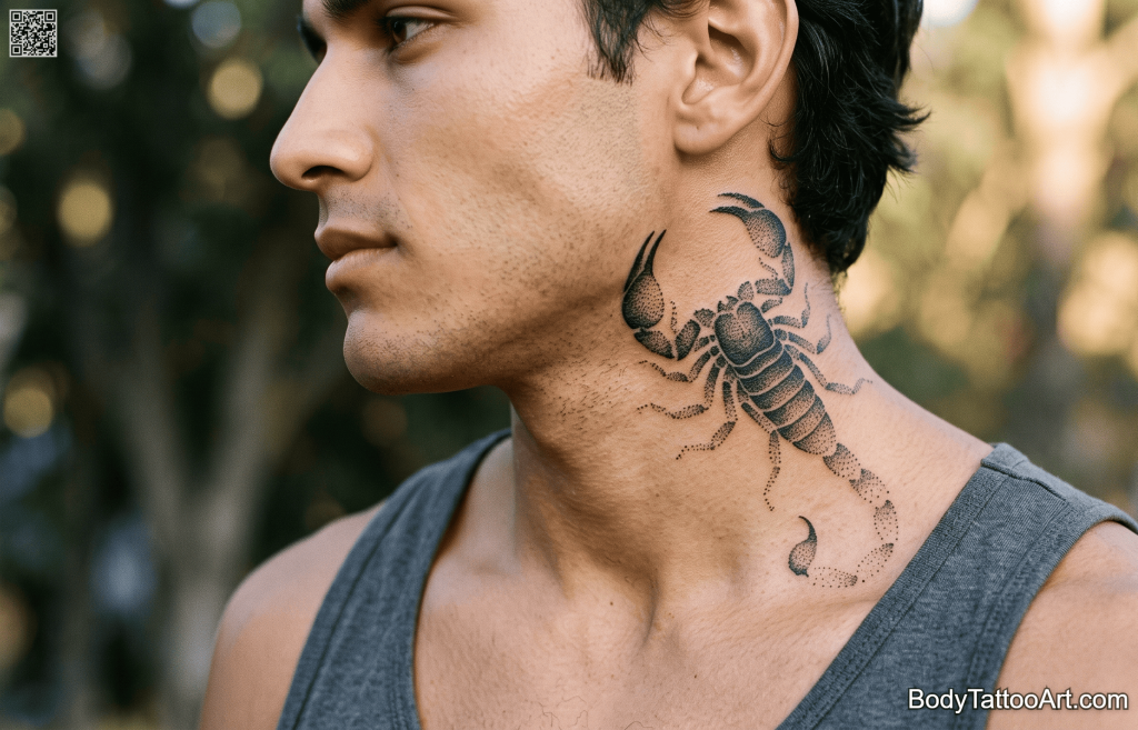 Stipple / pointillism Scorpion Tattoos