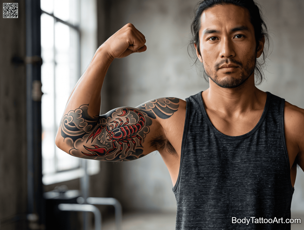 Japanese traditional Scorpion Tattoos