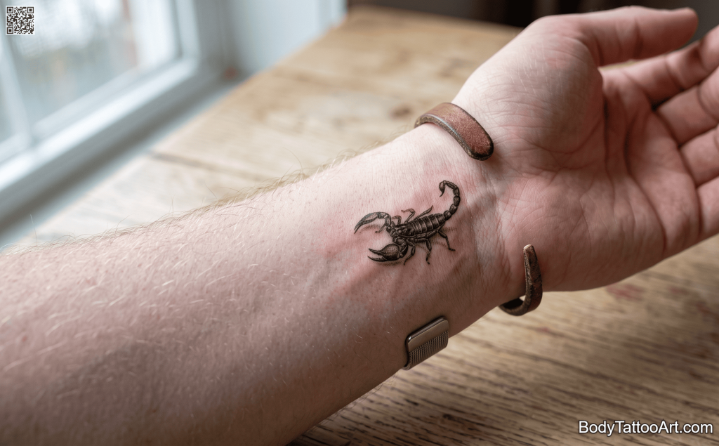 Micro realism Scorpion Tattoos