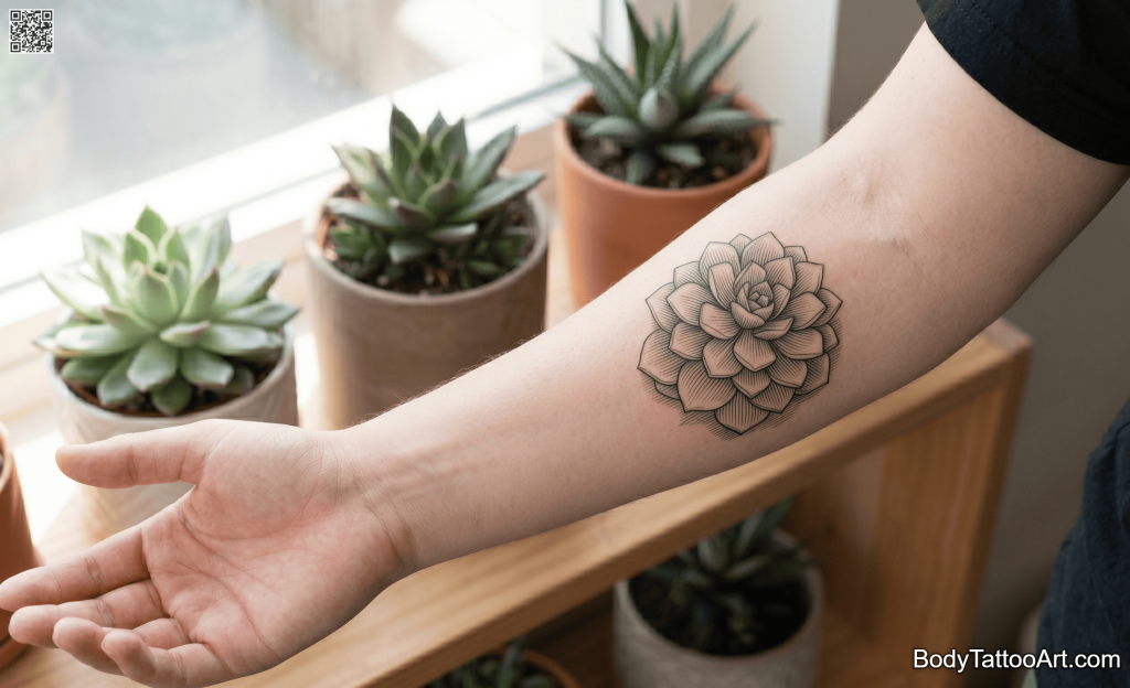 / etching Succulent Tattoos