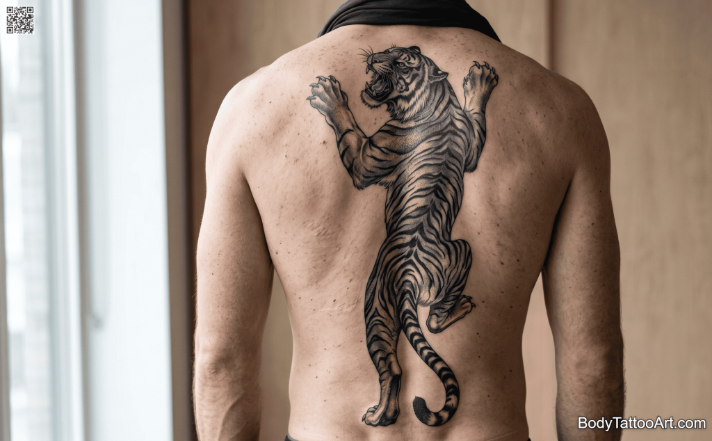 Black and grey realism Tiger Tattoos