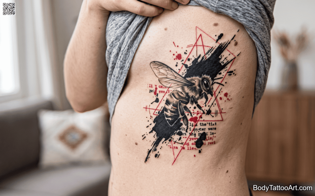  The Trash Polka Bee Tattoos