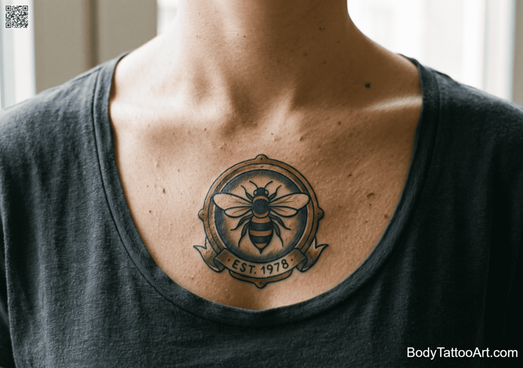 The Vintage Badge Bee Tattoos