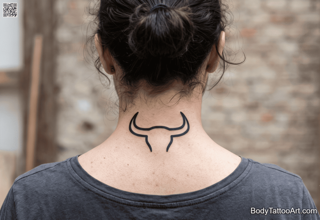 Minimalist Bull Tattoos