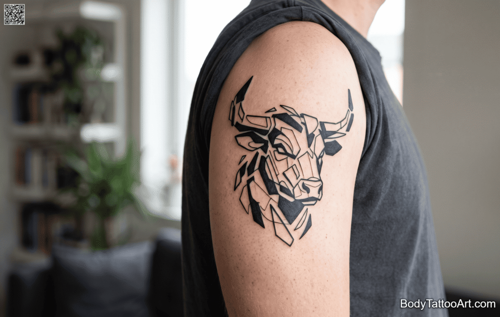 Abstract Bull Tattoos