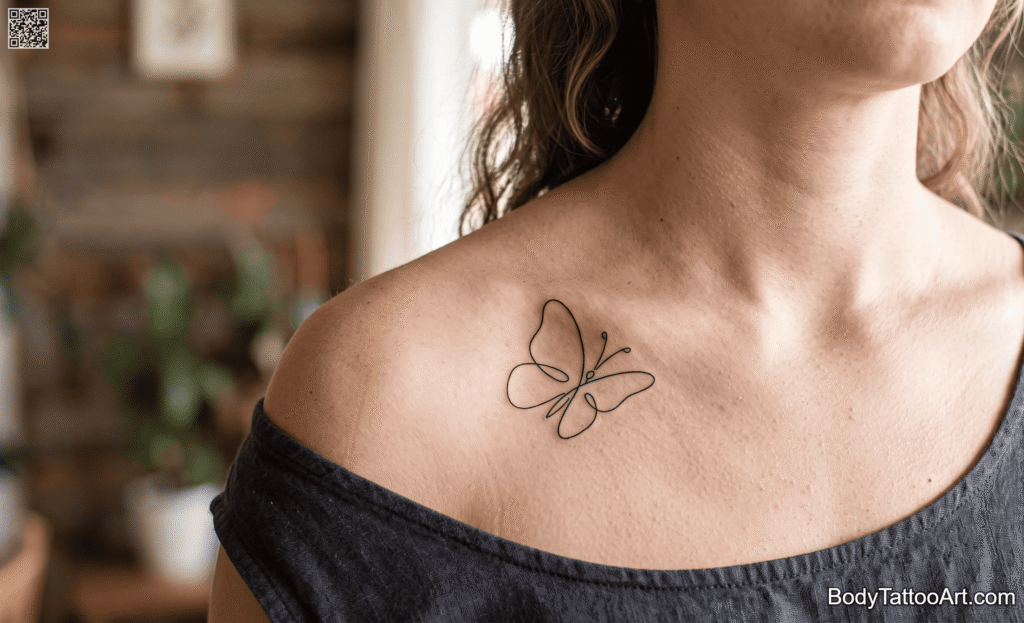 The Single-Line Continuous Butterfly