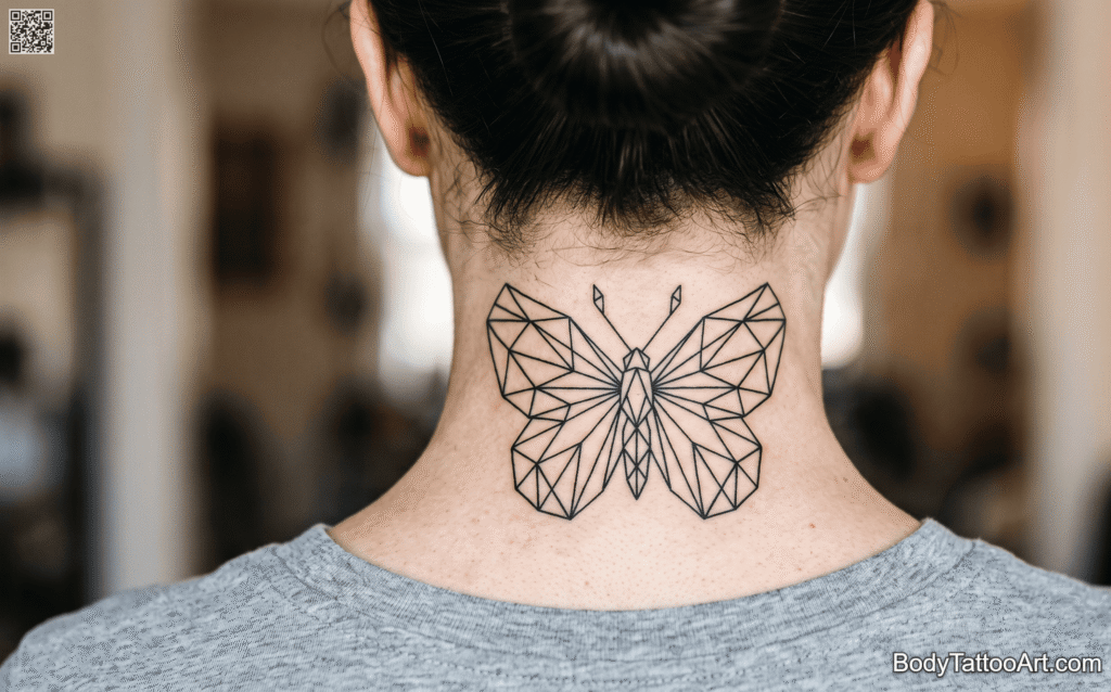 Geometric Butterfly Tattoos