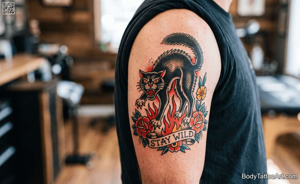 traditional Bold-Line Cat