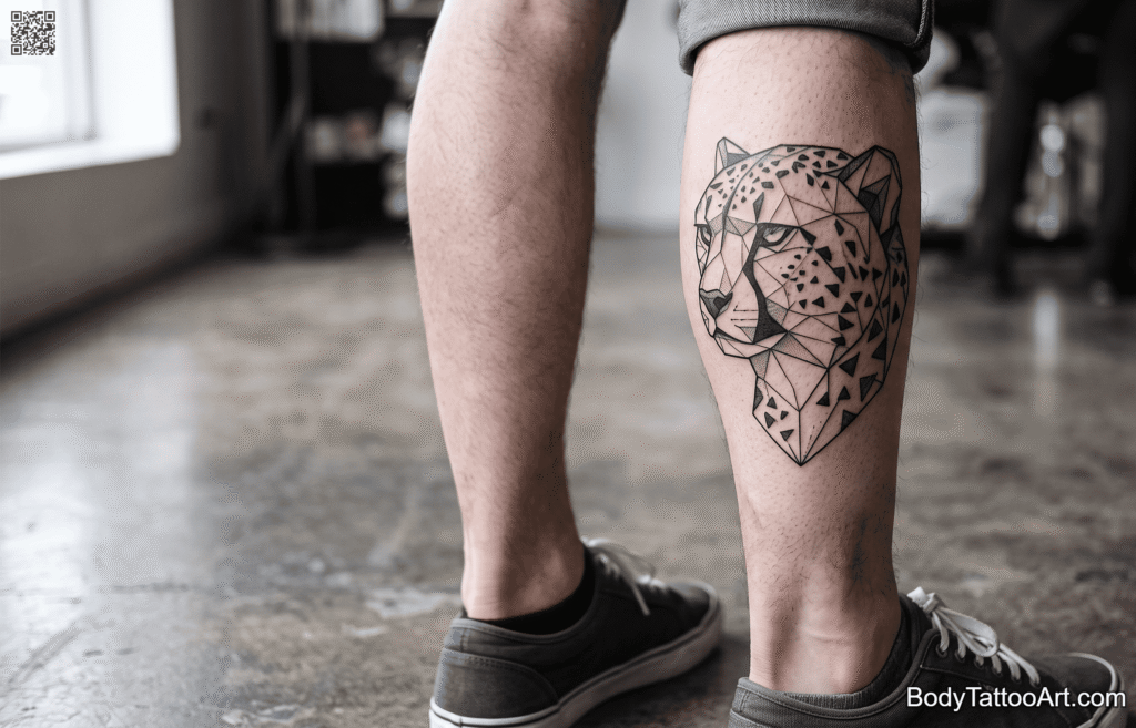 Geometric Cheetah Tattoos