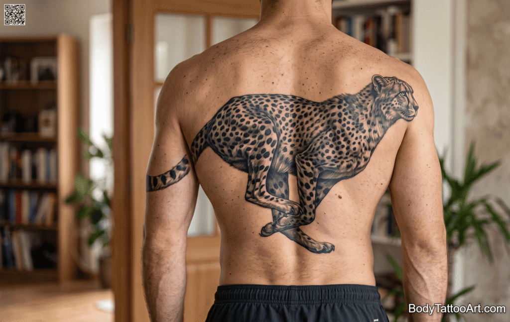 Photorealism Cheetah Tattoos