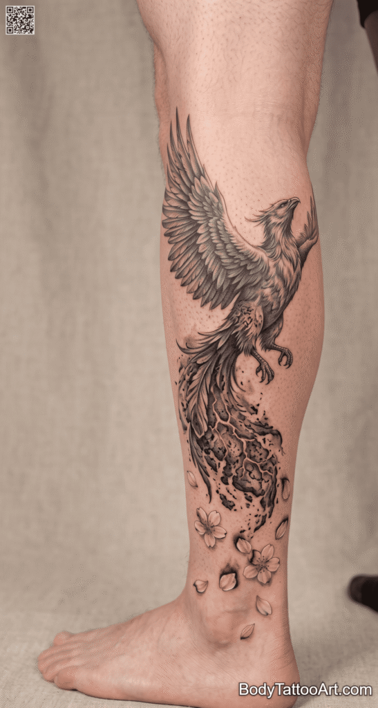 The Phoenix Rising From Ash and Blossom