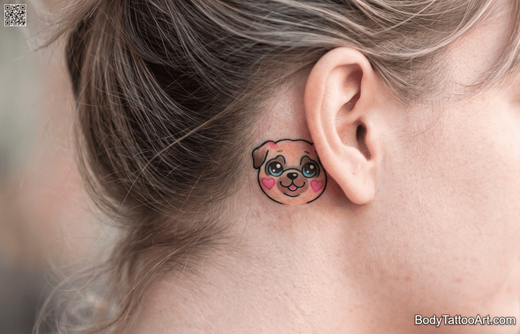 Kawaii cute Dog Tattoos