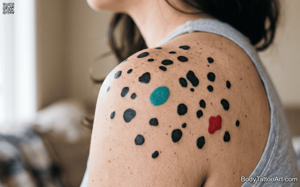 Bright Color Dalmatian Spots Pattern