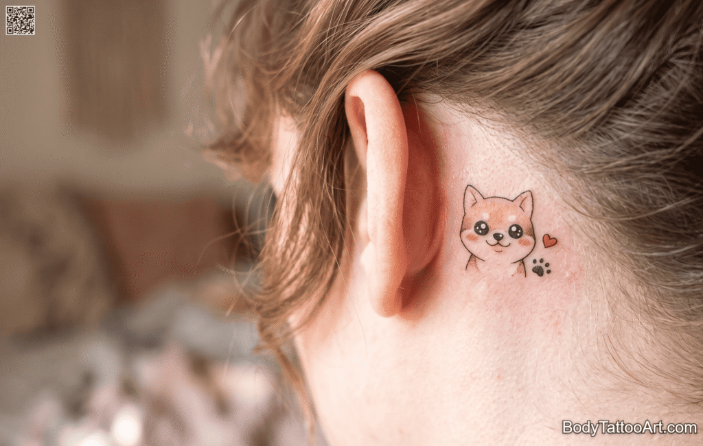 Kawaii cute Dog Tattoos