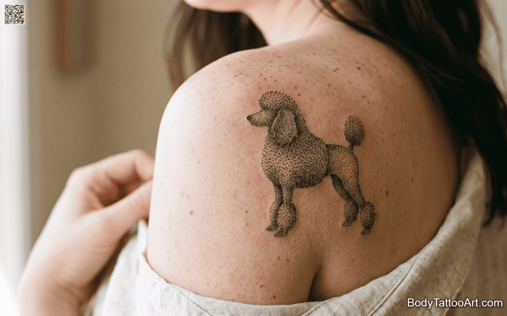 Dotwork Dog Tattoos
