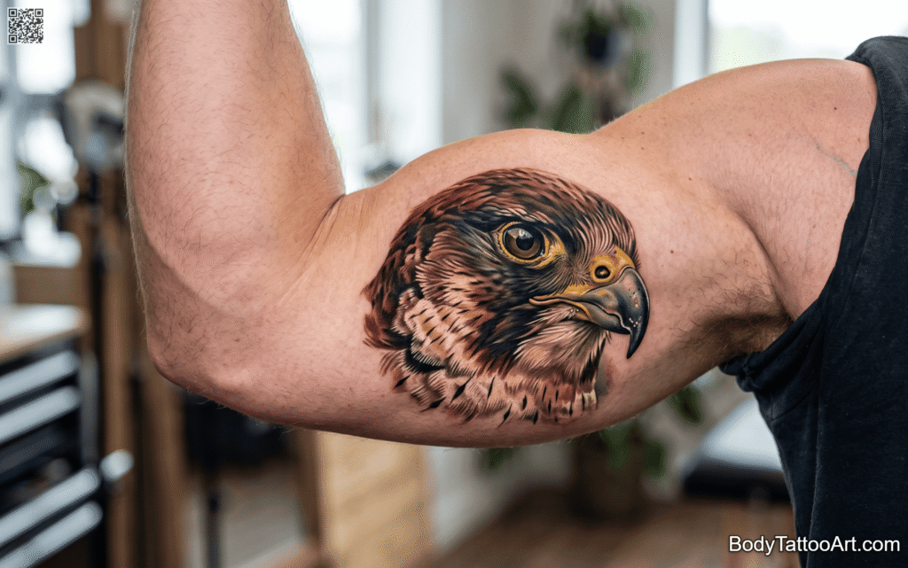 Color realism Falcon Tattoos