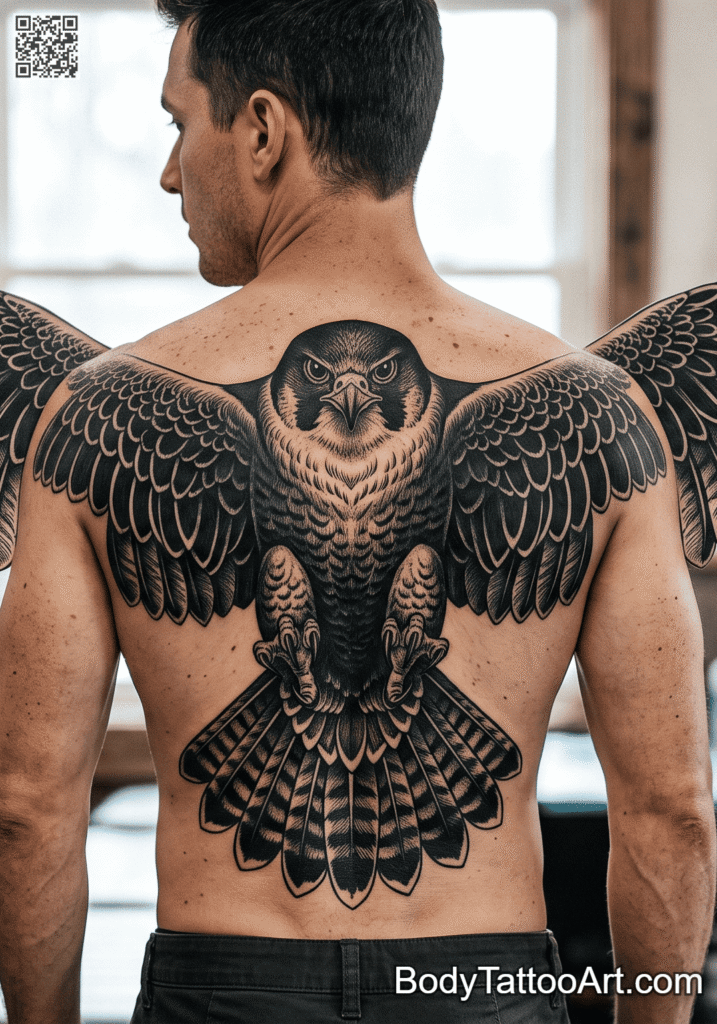 Big Bold Falcon Back Piece