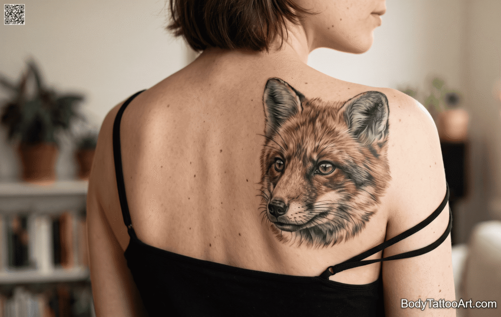 Photorealism Fox Tattoos