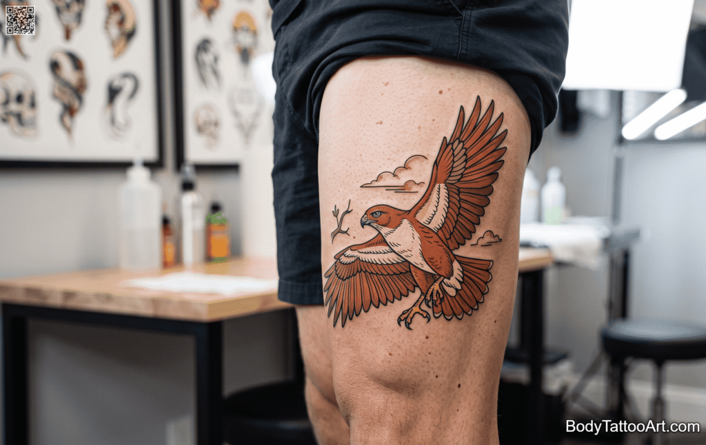 Vibrant Illustrative Color Hawk