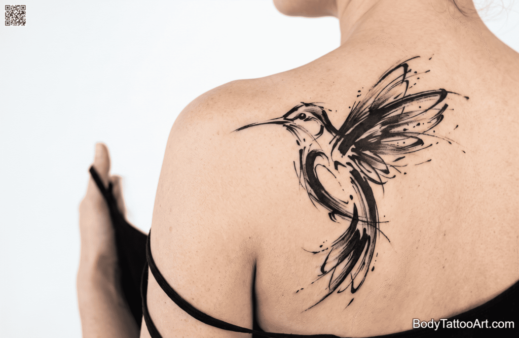 Abstract ink Hummingbird Tattoos