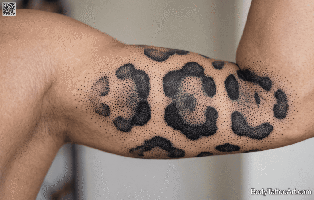  Dotwork Leopard Tattoos