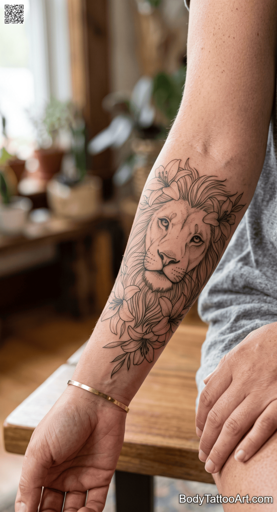 Lily With Lion Tattoos: 9 Unique And Beautiful Design Ideas