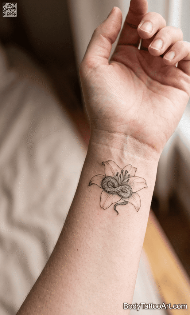 9 Creative Lily With Snake Tattoos Ideas With Meanings