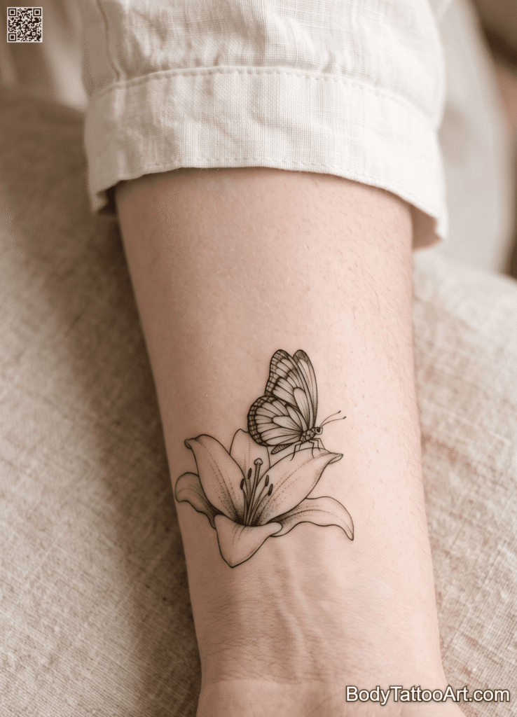 9 Inspiring Lily with Butterfly Tattoos Ideas for Every Aesthetic
