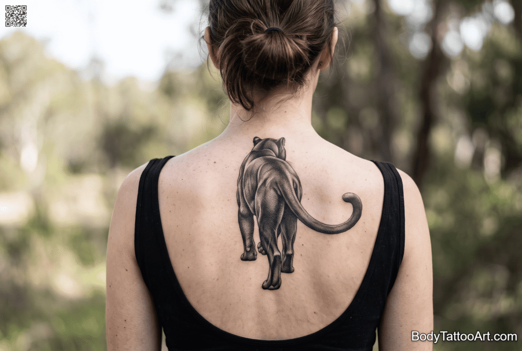 Fine line realism Panther Tattoos 