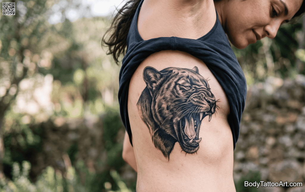Realism Panther Tattoos 