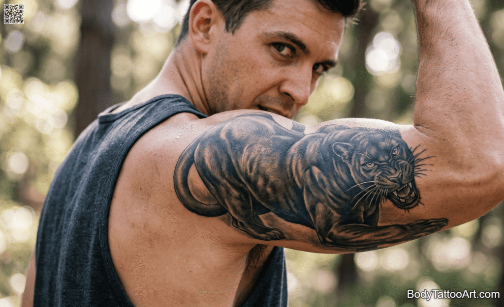 Realism Panther Tattoos