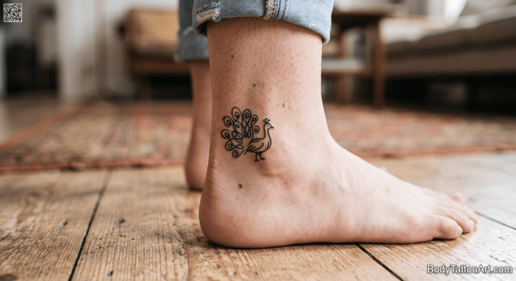 Doodle Peacock Tattoos