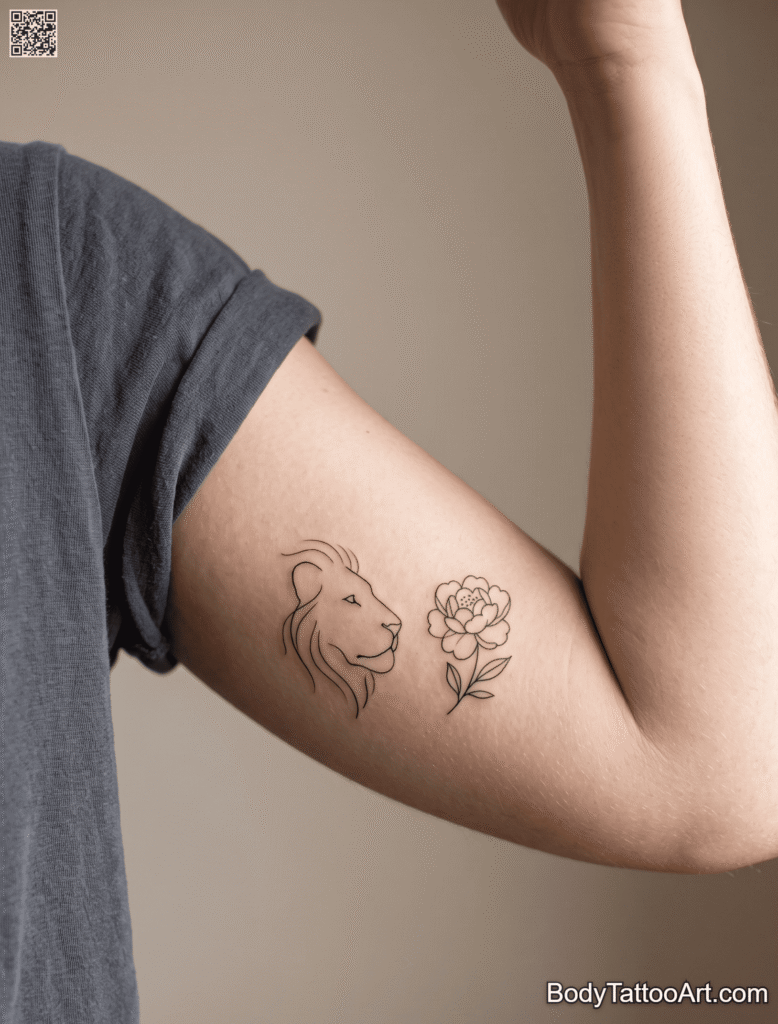 10 Best Peony With Lion Tattoos That Are Suitable For All