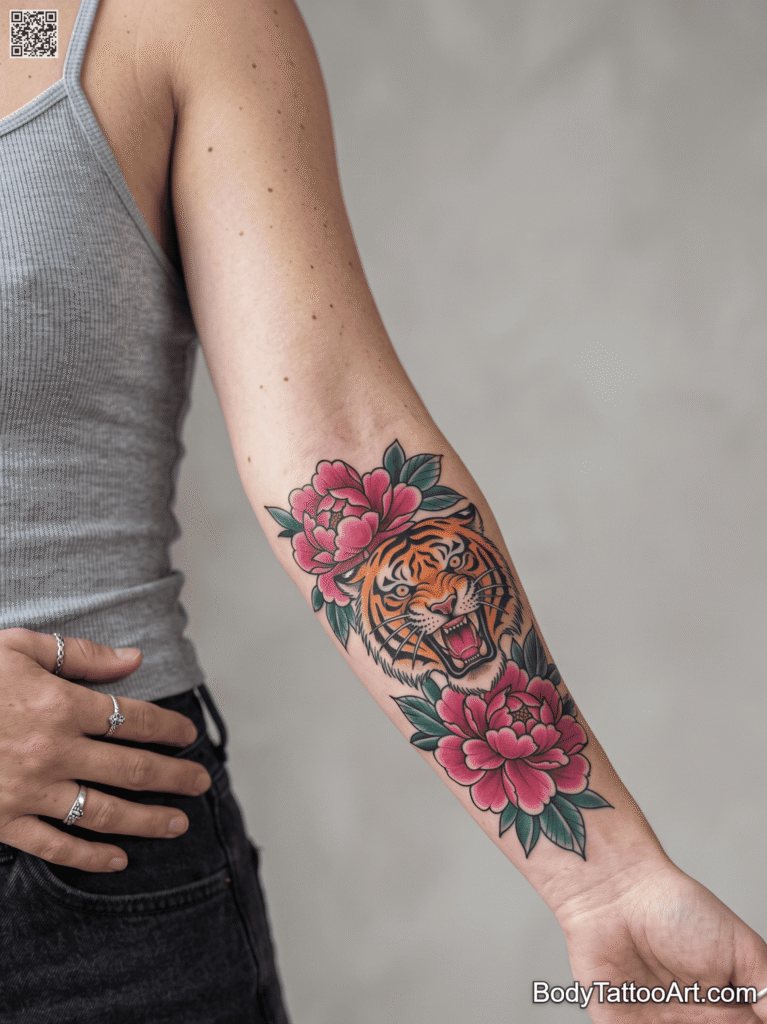 Traditional Color Forearm Design