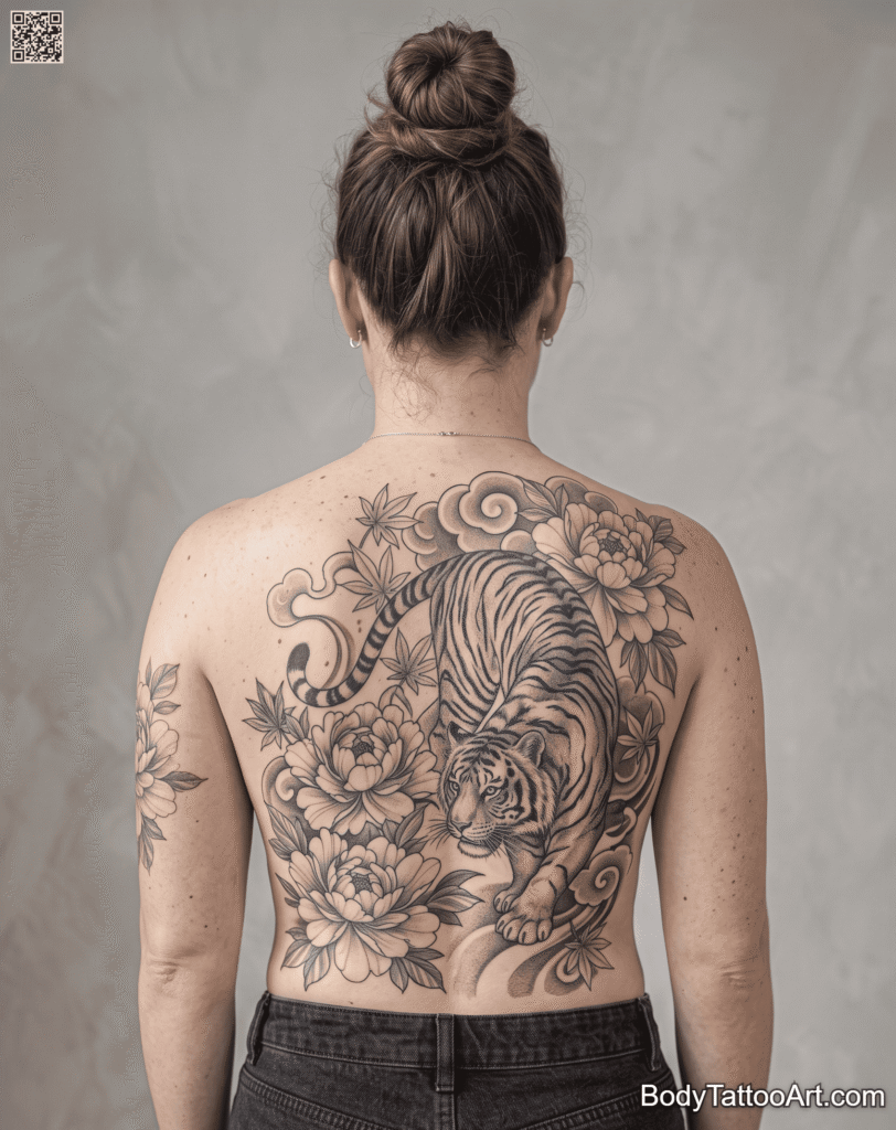Full Back Japanese-Inspired Scene