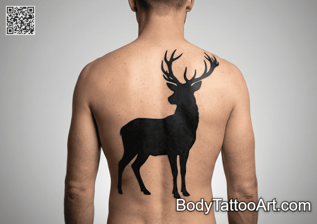 Blackout Stag Tattoos
