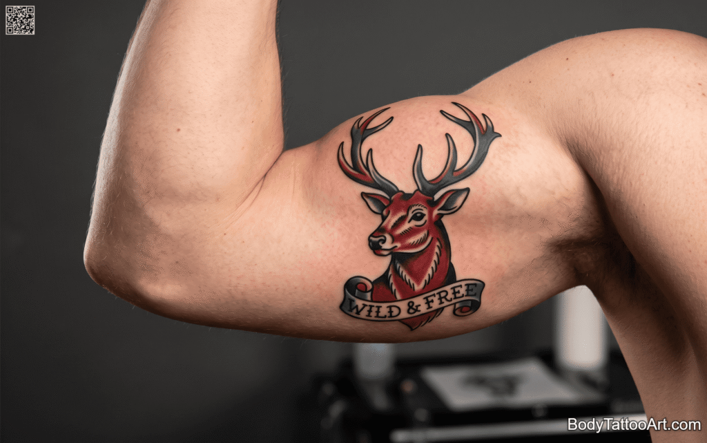  Traditional American Stag Tattoos