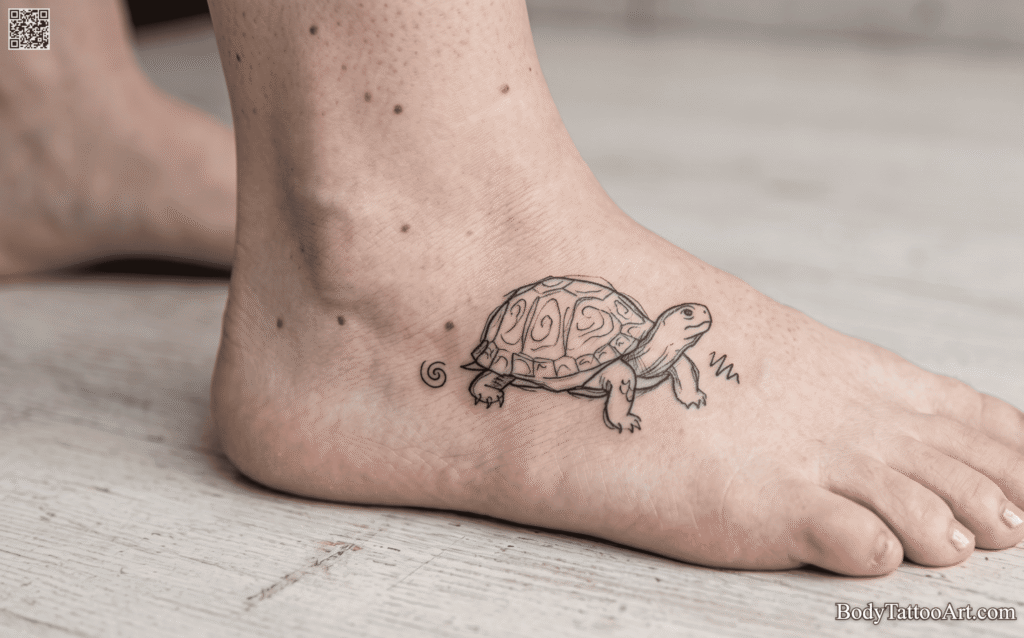 Turtle Doodle Tattoo