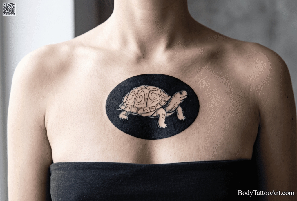 Negative Space Turtle Tattoos