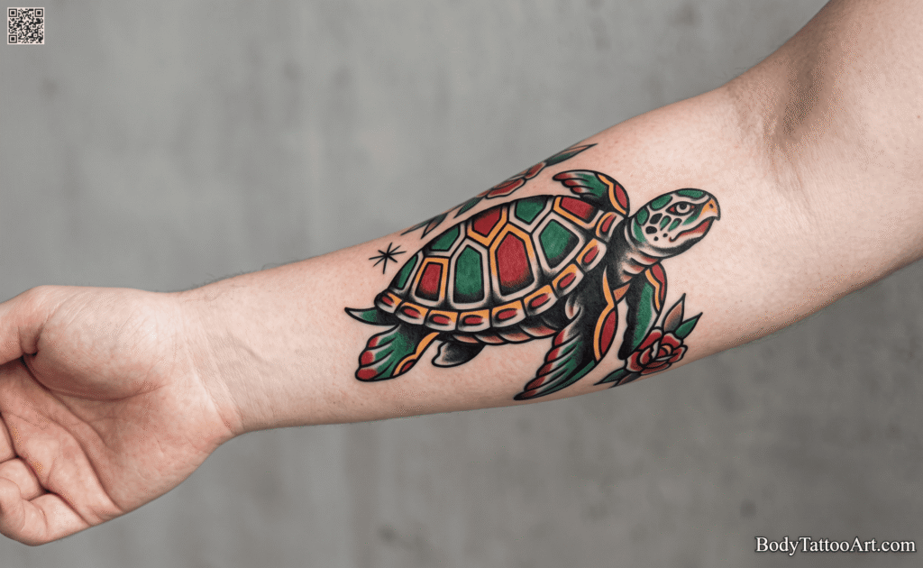 Traditional Turtle Tattoos