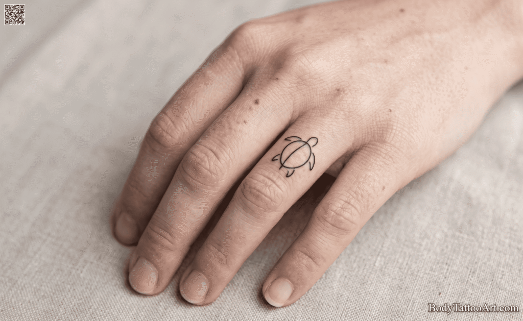 Minimalist Turtle Tattoos