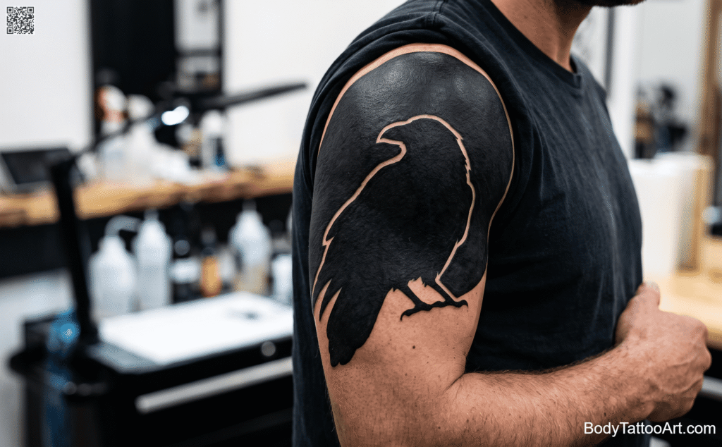 The Blackout Raven Tattoos