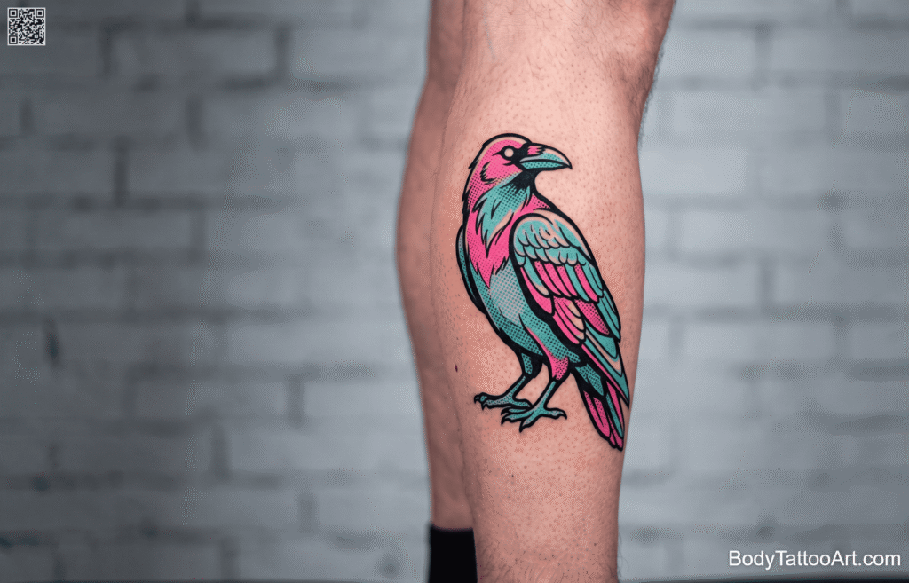 The Pop Art Raven Tattoos